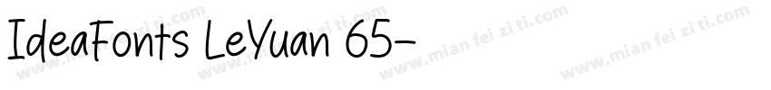 IdeaFonts LeYuan 65字体转换